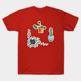 House Plant Sticker Pack 3 T-Shirt